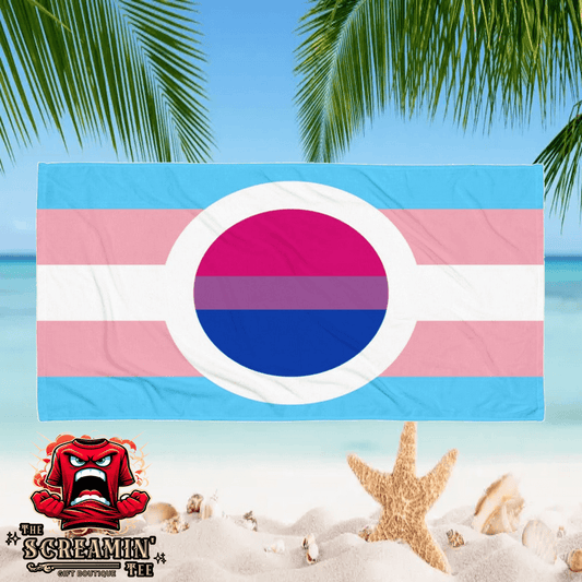Transgender Bisexual I Pride Beach Towel