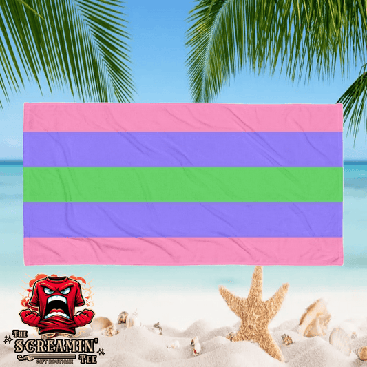 Trigender Pride Beach Towel