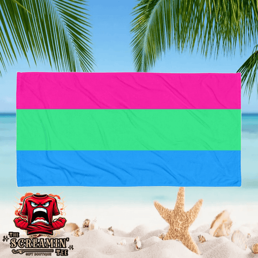 Polysexual Pride Beach Towel