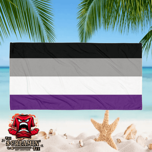 Asexual Demisexual Pride Beach Towel