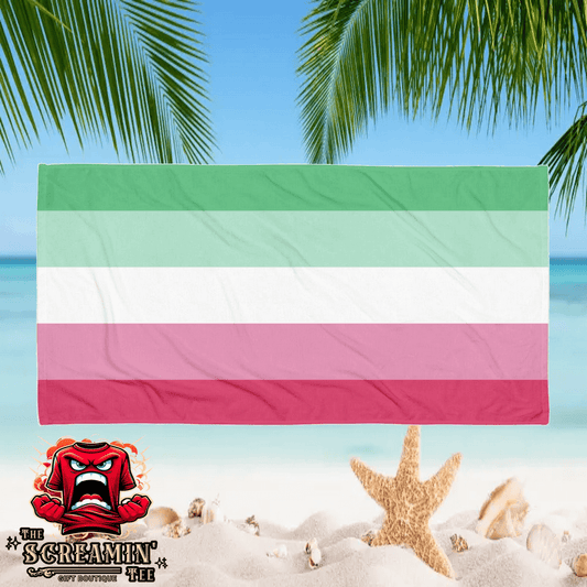 Abrosexual Pride Beach Towel