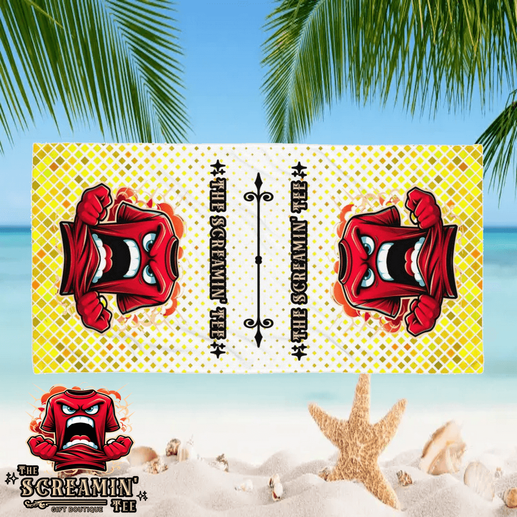 The Screamin' Tee Beach Towel | Citrine