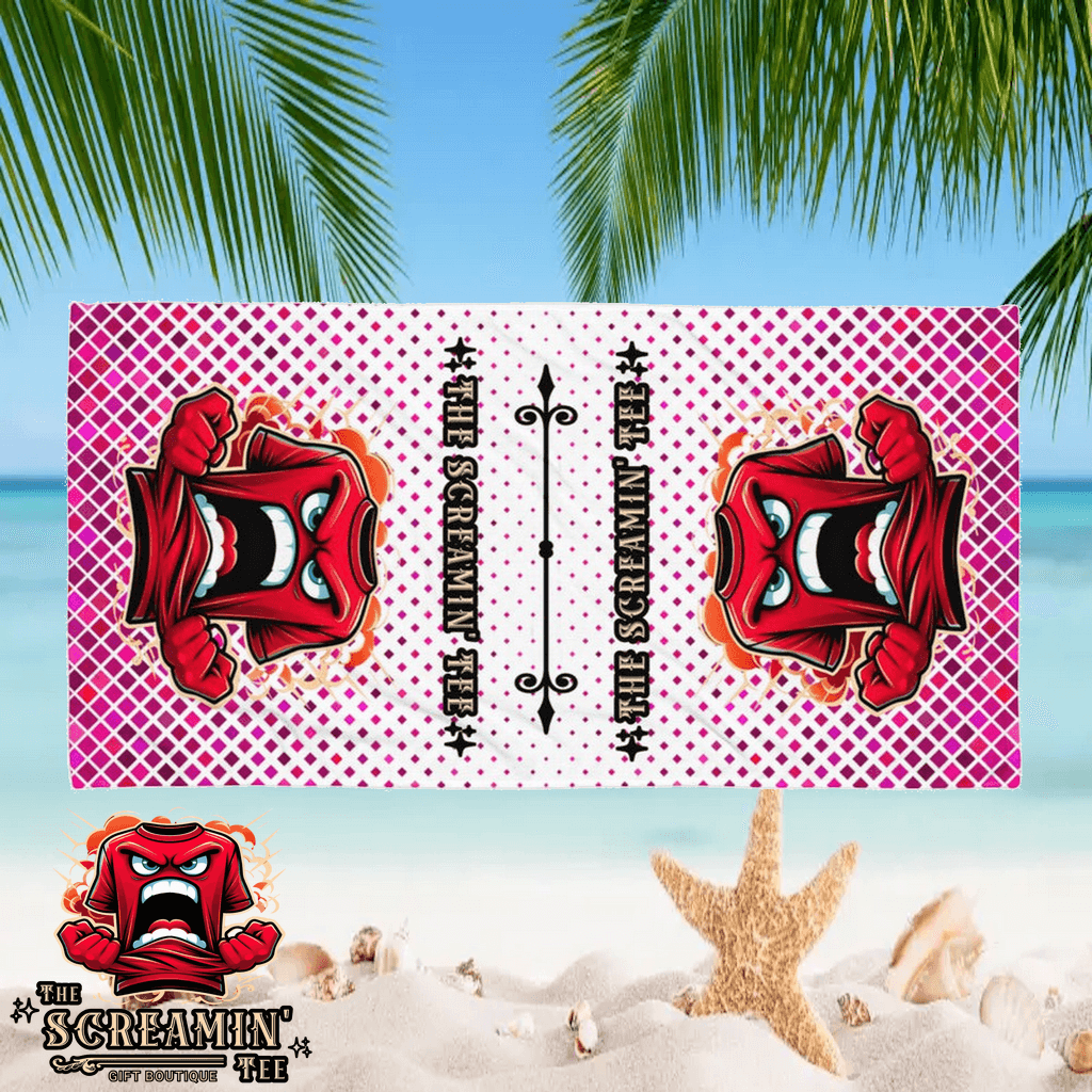 The Screamin' Tee Beach Towel | Garnet