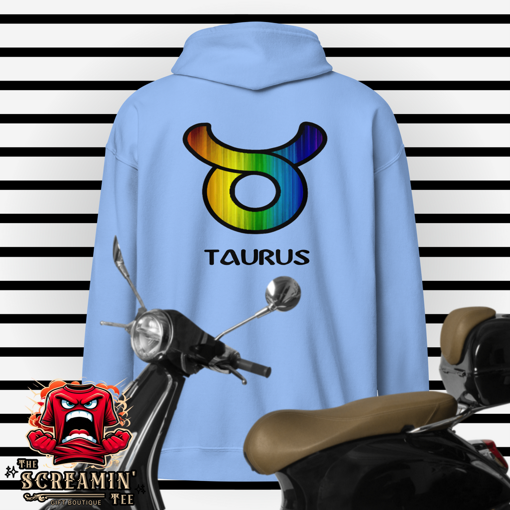 LGBTQ ZODIAC UNISEX ZIP HOODIE - TAURUS - The Screamin' Tee