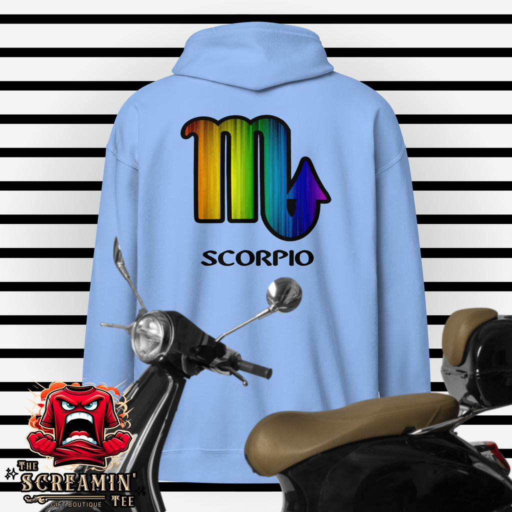 LGBTQ ZODIAC UNISEX ZIP HOODIE - SCORPIO - The Screamin' Tee