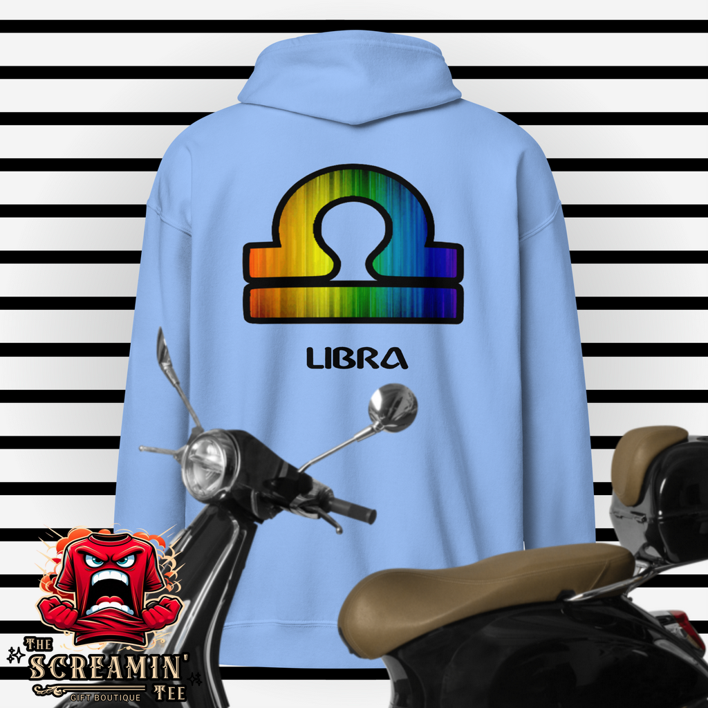 LGBTQ ZODIAC UNISEX ZIP HOODIE - LIBRA - The Screamin' Tee