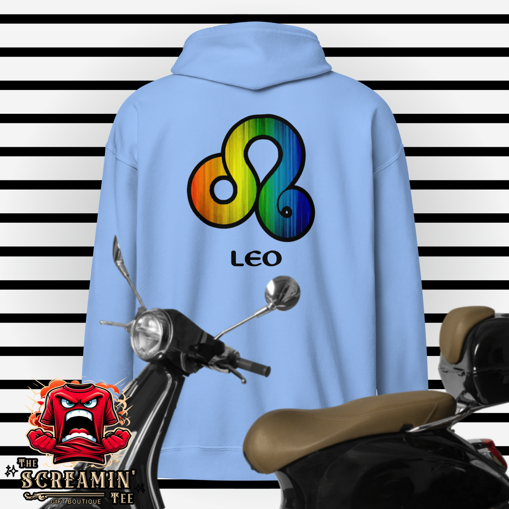 LGBTQ ZODIAC UNISEX ZIP HOODIE - LEO - The Screamin' Tee