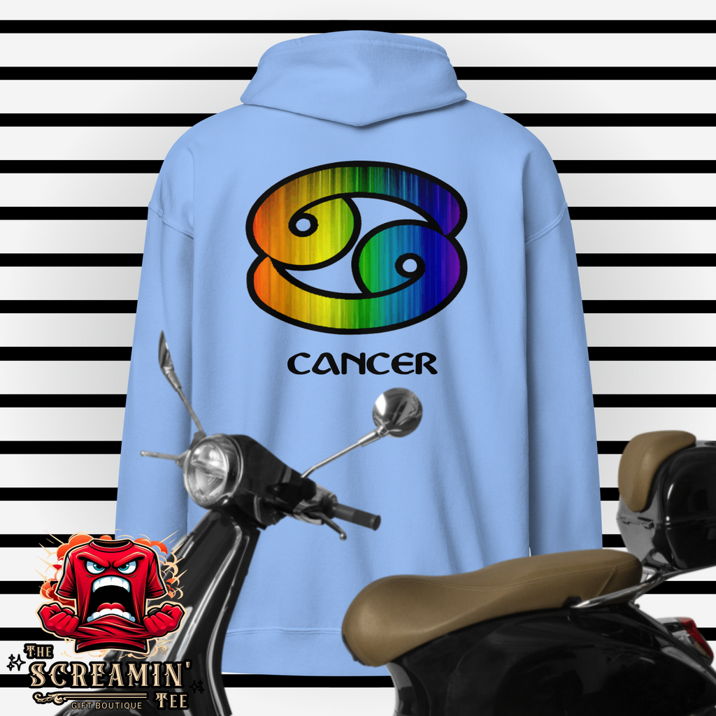 LGBTQ ZODIAC UNISEX ZIP HOODIE - CANCER - The Screamin' Tee
