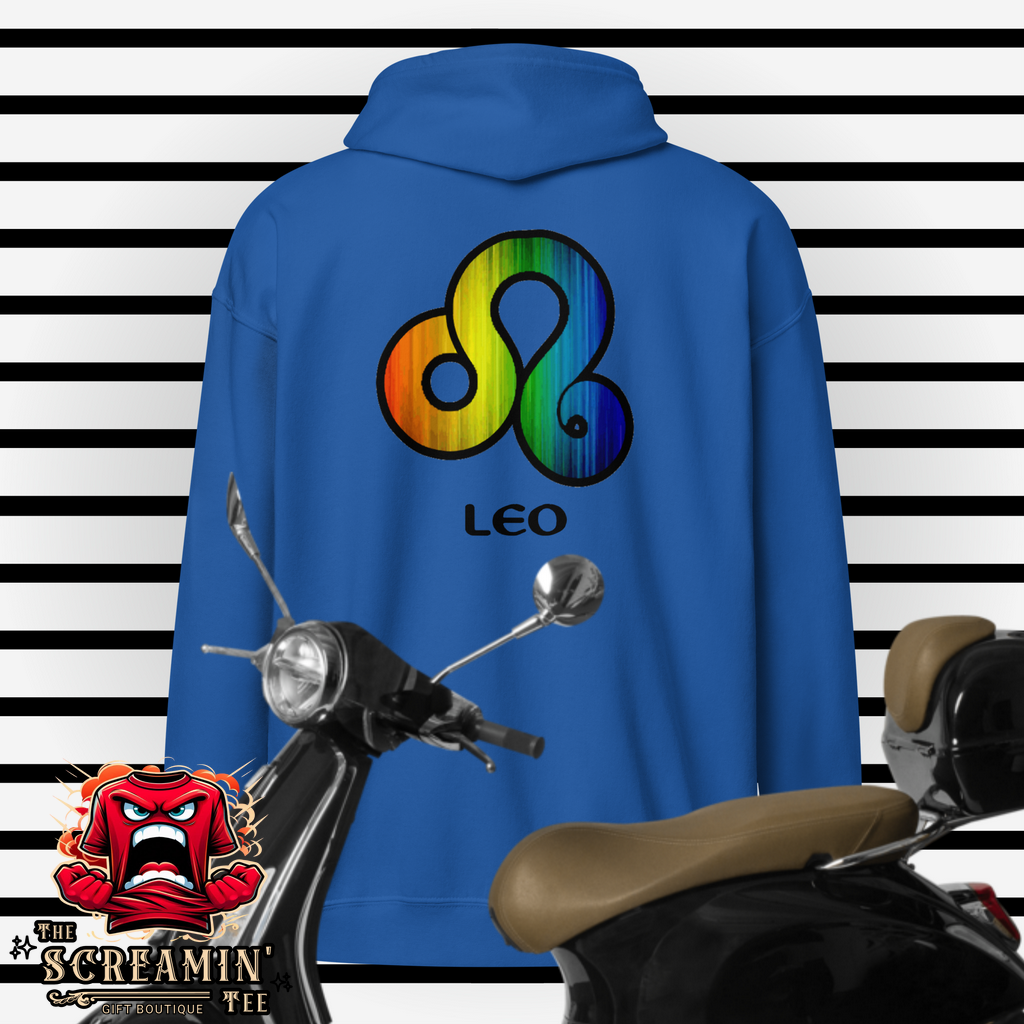 LGBTQ ZODIAC UNISEX ZIP HOODIE - LEO - The Screamin' Tee