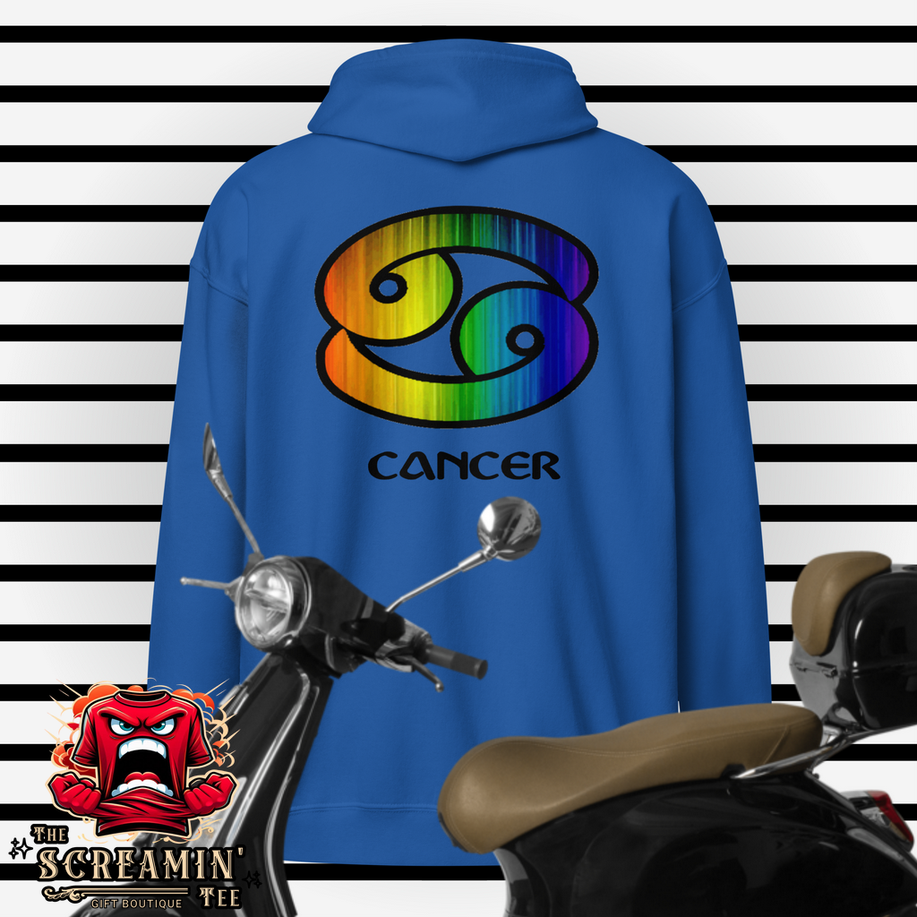 LGBTQ ZODIAC UNISEX ZIP HOODIE - CANCER - The Screamin' Tee