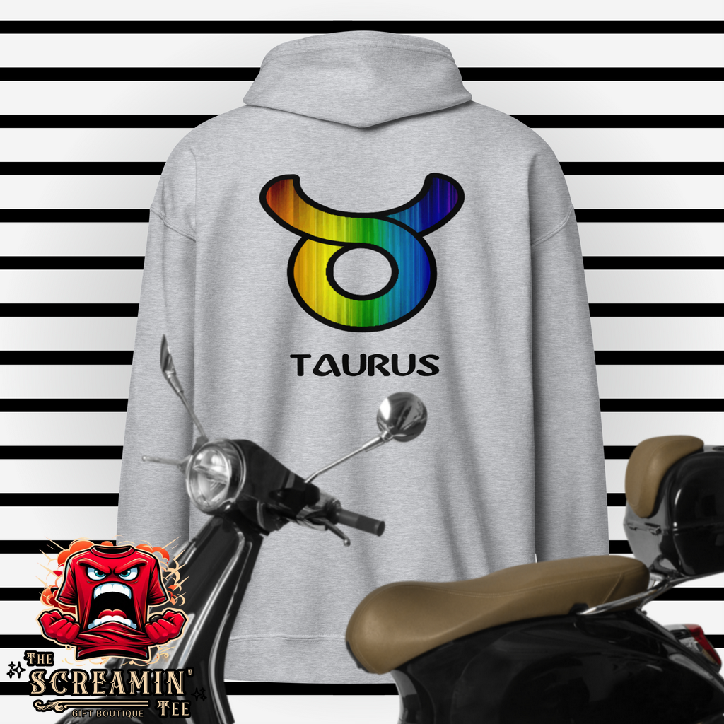 LGBTQ ZODIAC UNISEX ZIP HOODIE - TAURUS - The Screamin' Tee