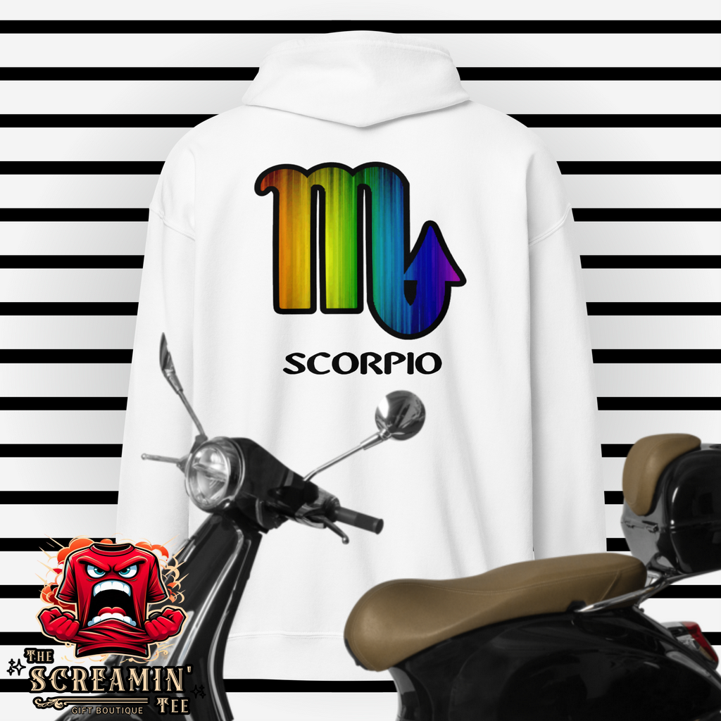 LGBTQ ZODIAC UNISEX ZIP HOODIE - SCORPIO - The Screamin' Tee