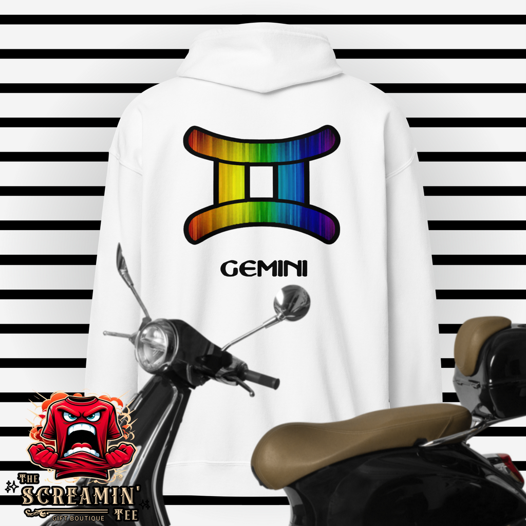 LGBTQ ZODIAC UNISEX ZIP HOODIE - GEMINI - The Screamin' Tee