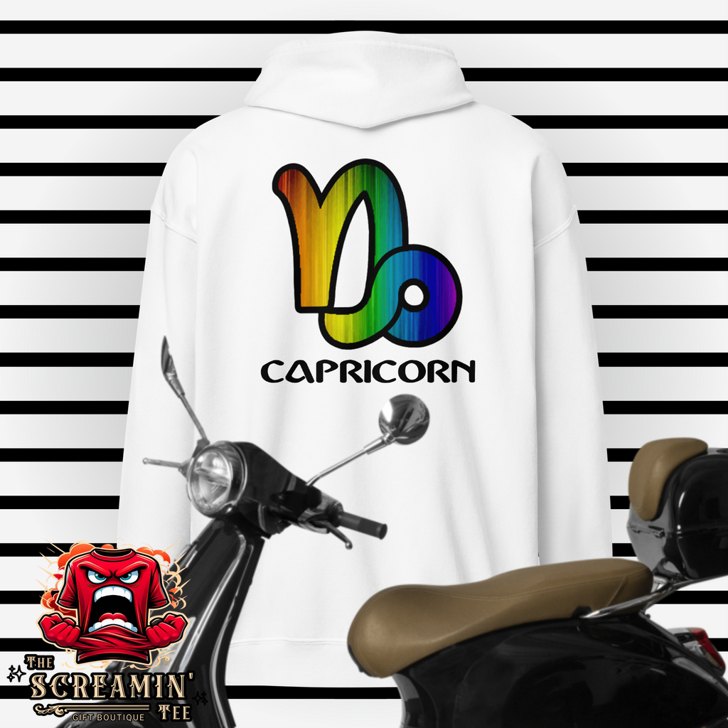 LGBTQ ZODIAC UNISEX ZIP HOODIE - CAPRICORN - The Screamin' Tee