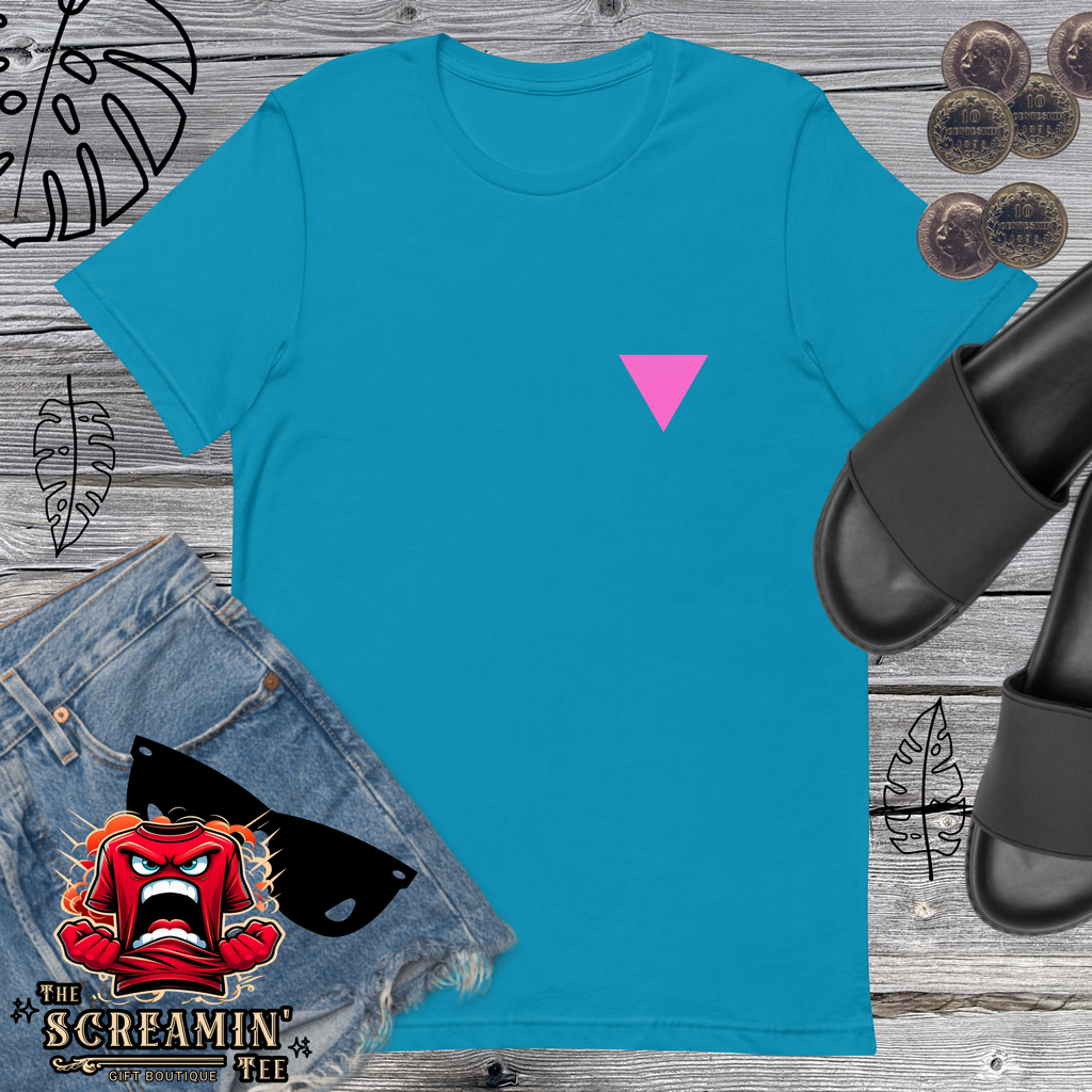 CLOSETS/CLOTHES (PINK TRIANGLE) UNISEX TSHIRT