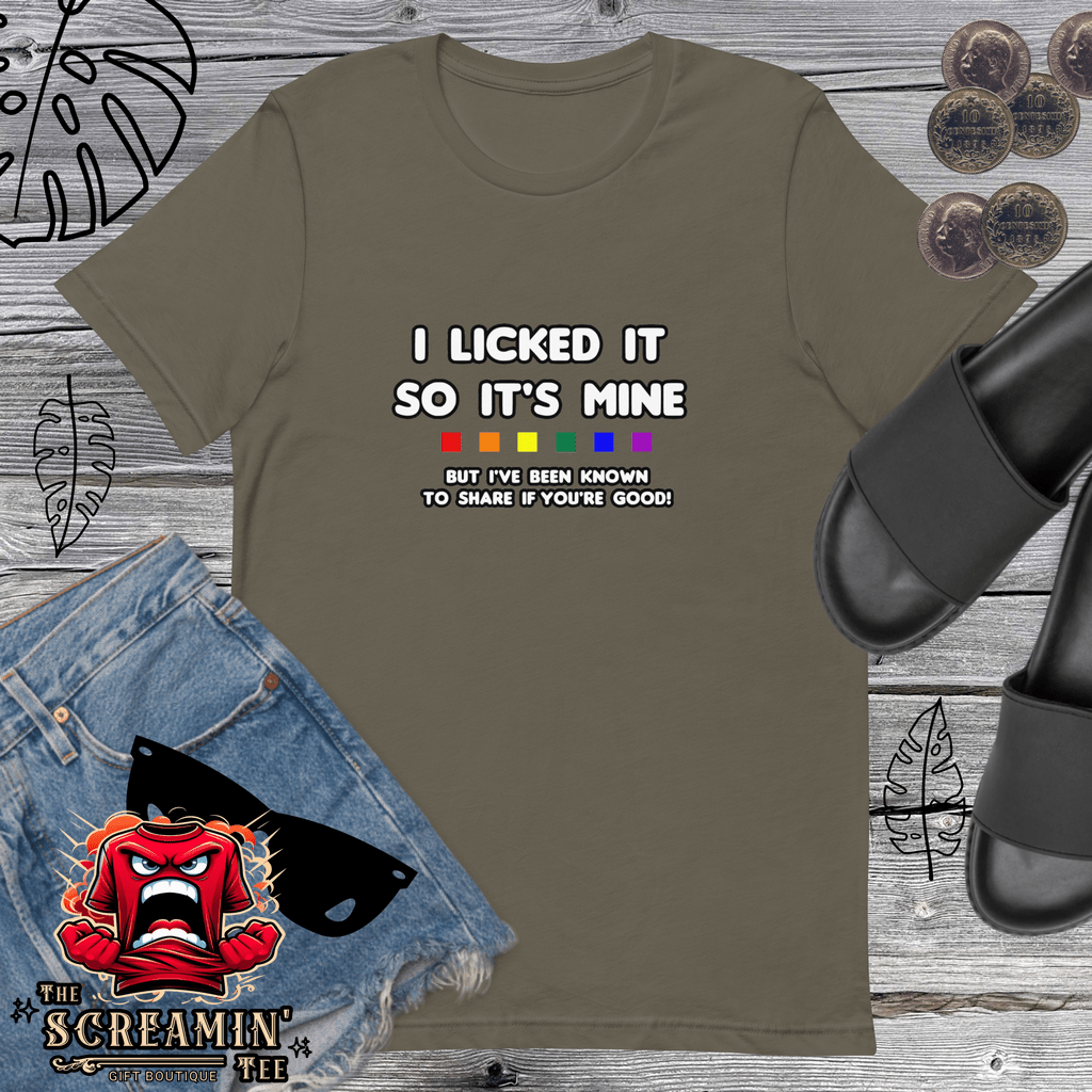 I LICKED IT UNISEX TSHIRT - The Screamin' Tee