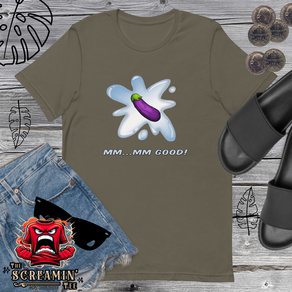 MM-MM-GOOD UNISEX TSHIRT - EGGPLANT - The Screamin' Tee