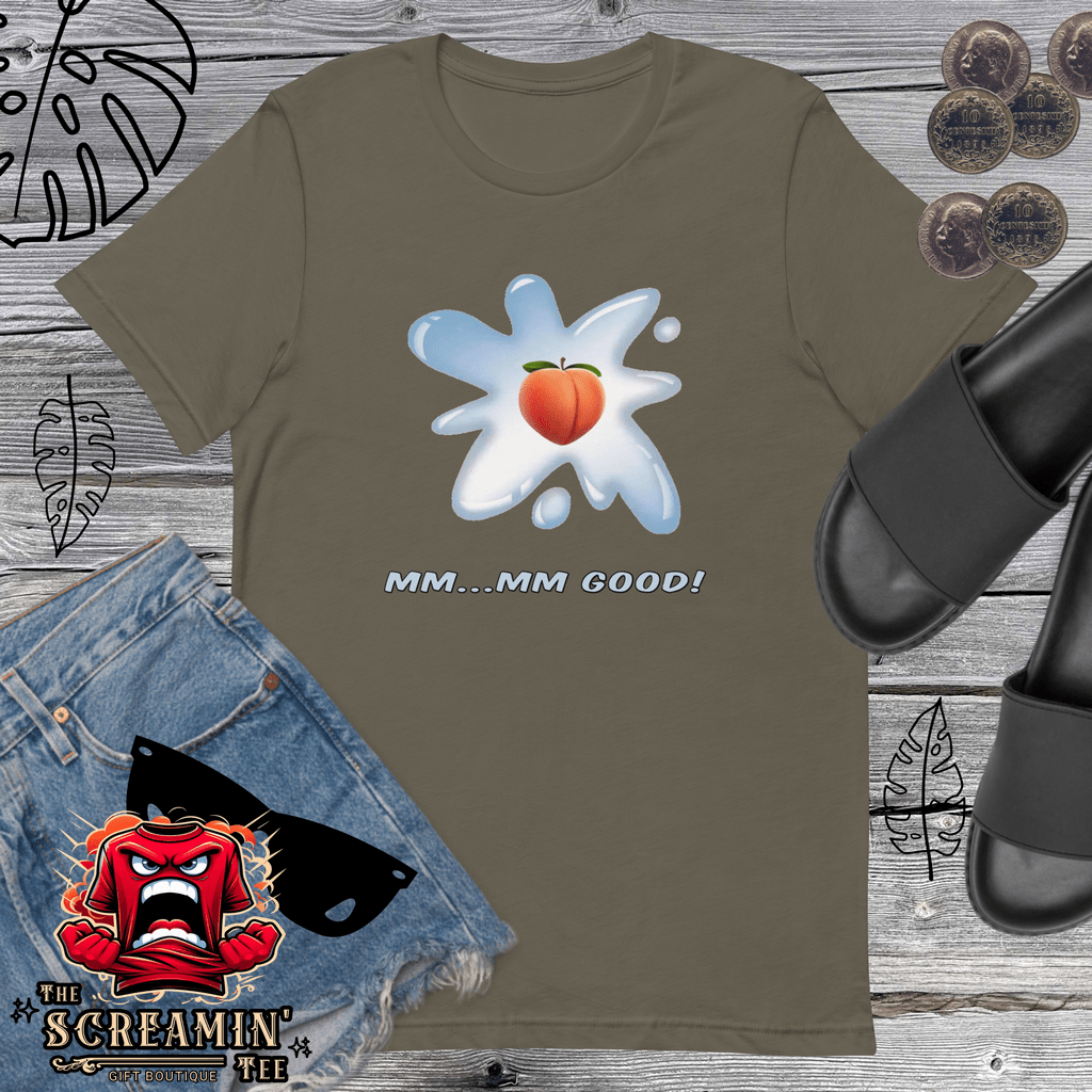 MM-MM-GOOD UNISEX TSHIRT - PEACH - The Screamin' Tee