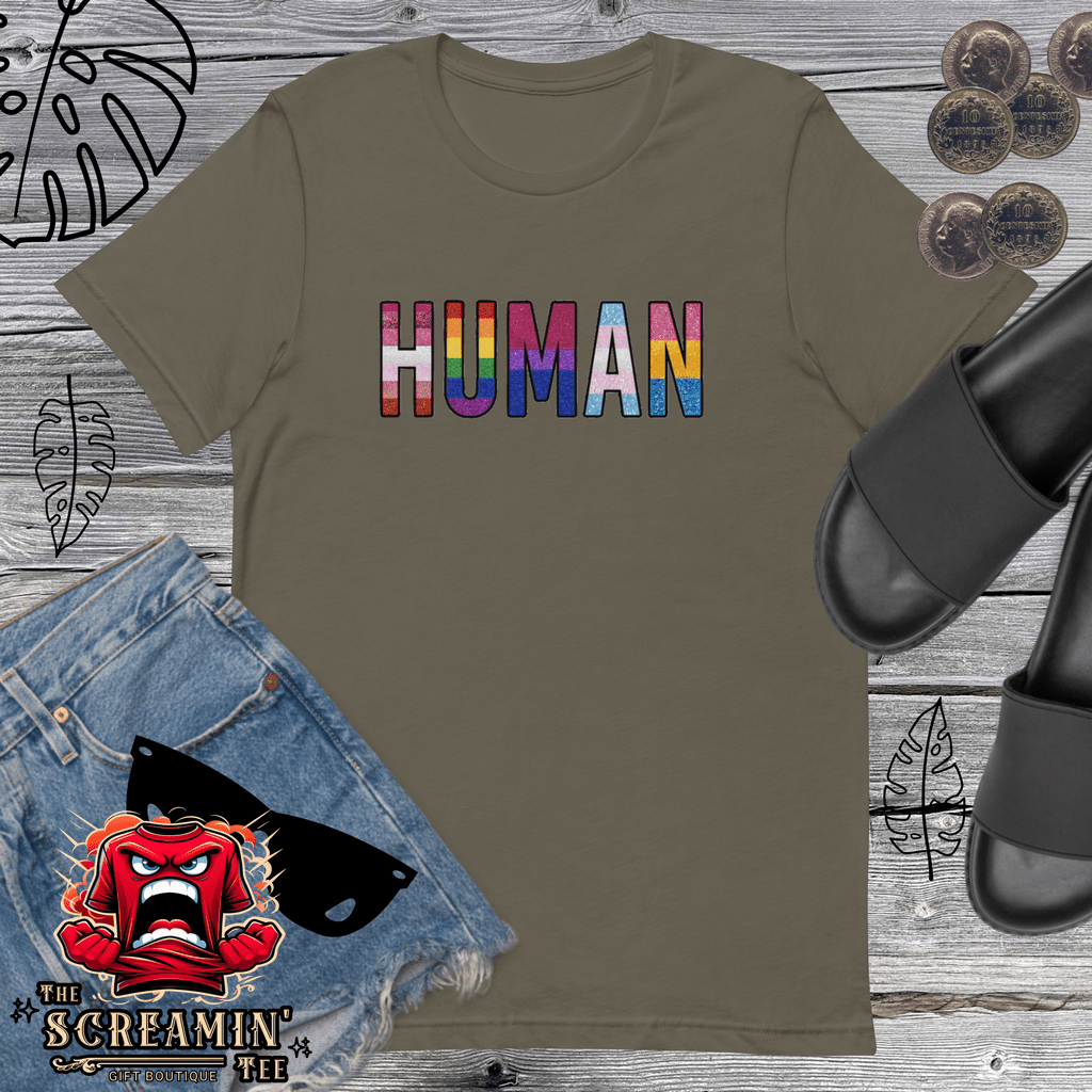 HUMAN UNISEX TSHIRT - The Screamin' Tee