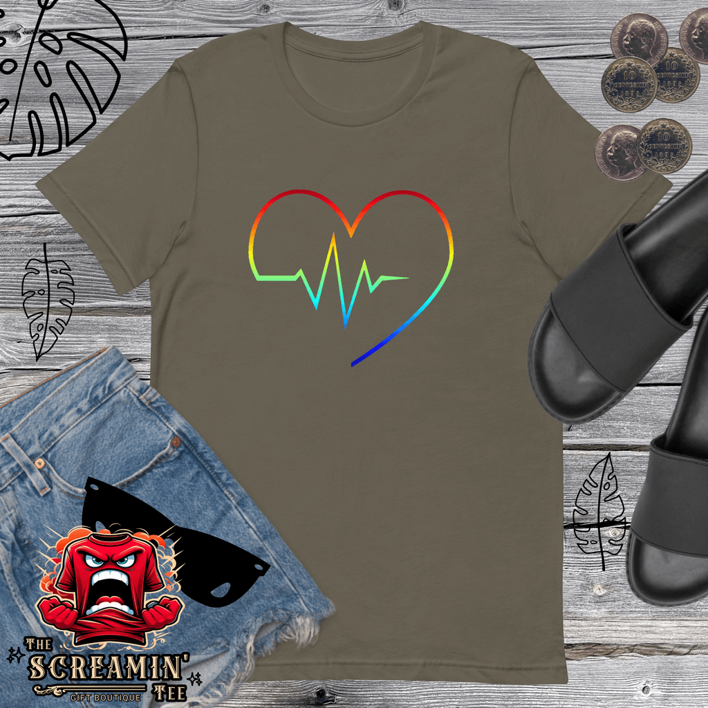 Rainbow Heartbeat T-Shirt