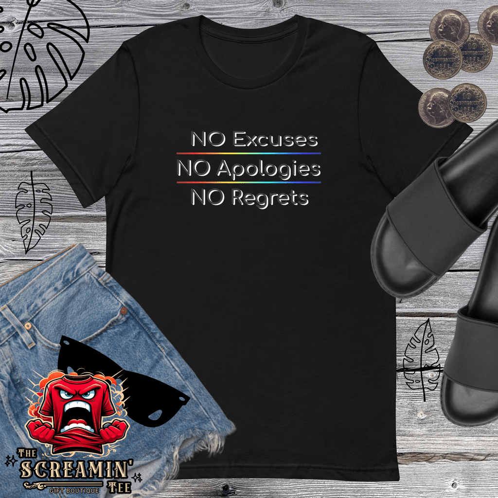 NO REGRETS UNISEX TSHIRT - The Screamin' Tee