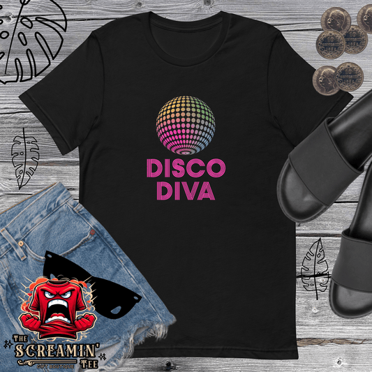 DISCO DIVA UNISEX TSHIRT - The Screamin' Tee