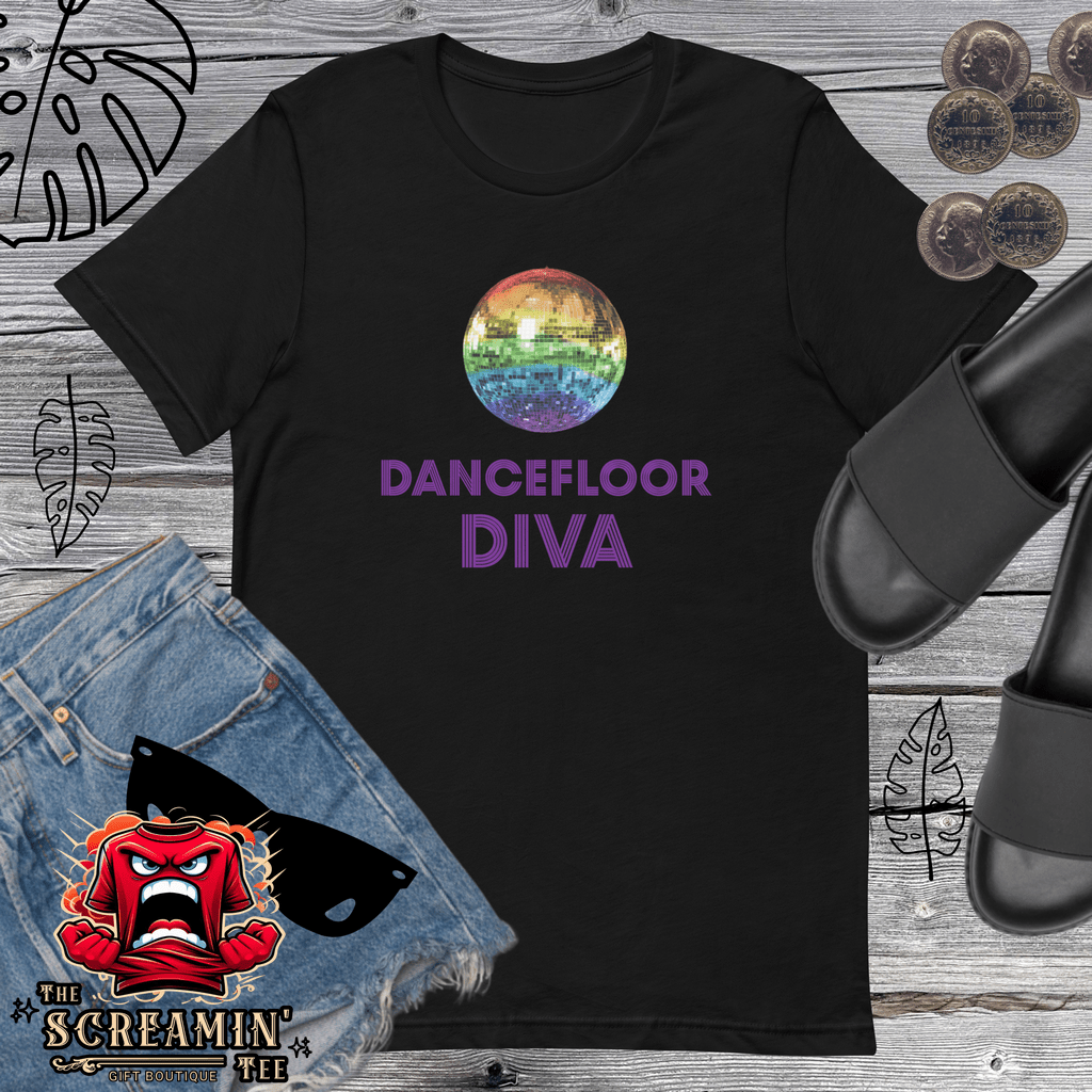 DANCEFLOOR DIVA UNISEX TSHIRT - The Screamin' Tee