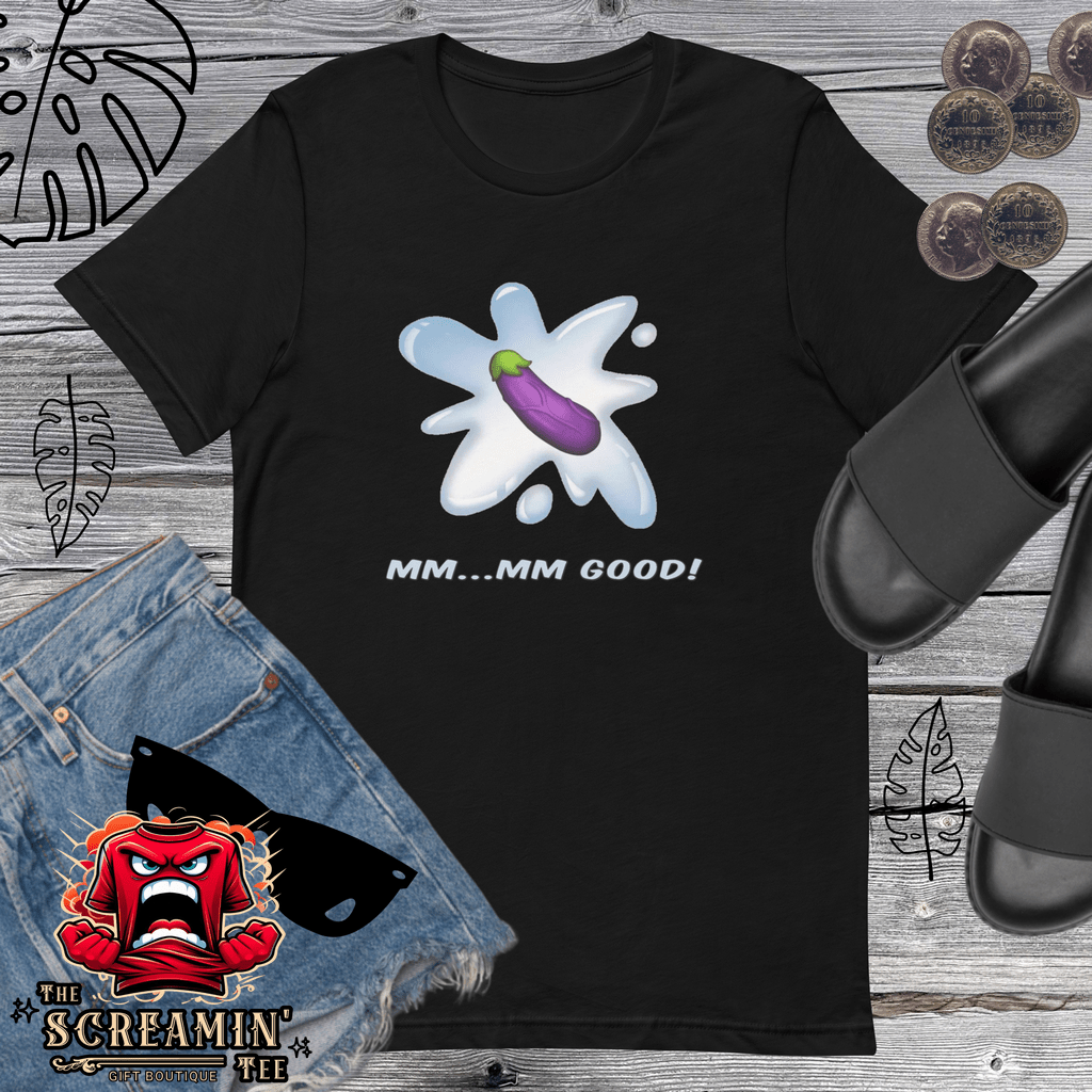 MM-MM-GOOD UNISEX TSHIRT - EGGPLANT - The Screamin' Tee