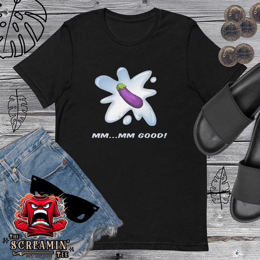 MM-MM-GOOD UNISEX TSHIRT - EGGPLANT - The Screamin' Tee