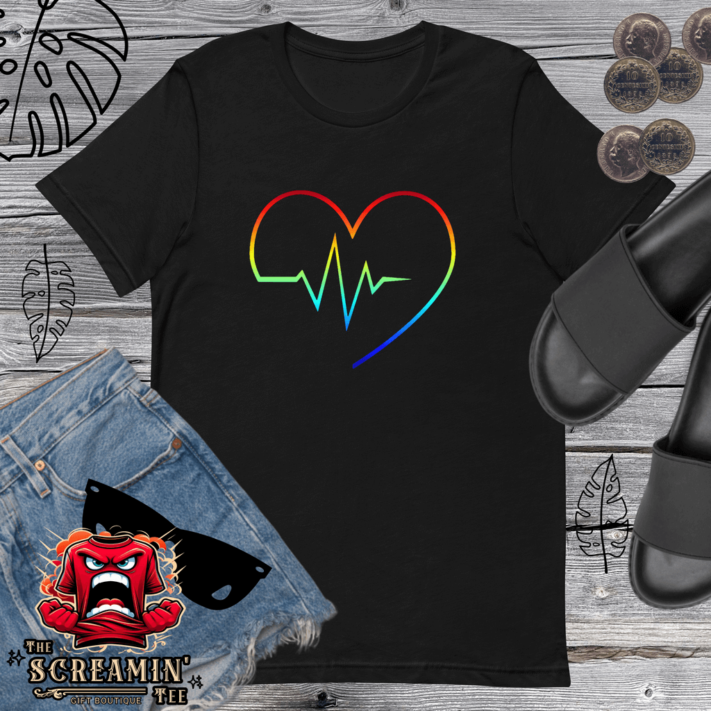Rainbow Heartbeat T-Shirt