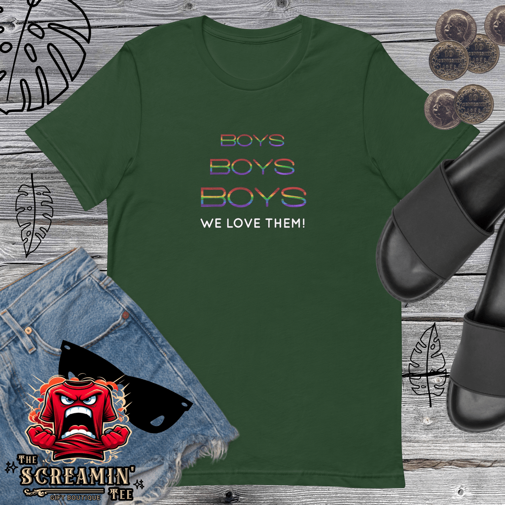 BOYS BOYS BOYS UNISEX TSHIRT - The Screamin' Tee