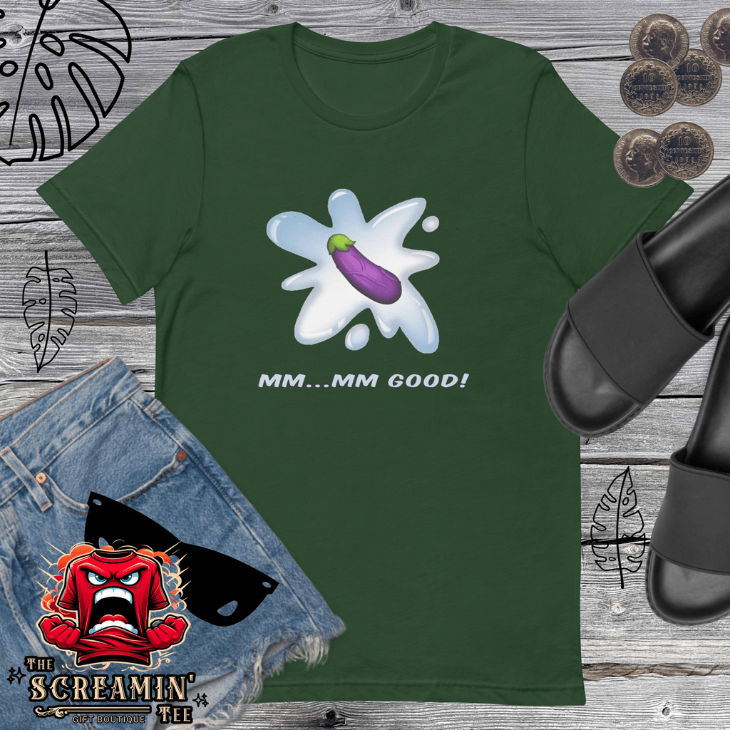 MM-MM-GOOD UNISEX TSHIRT - EGGPLANT - The Screamin' Tee