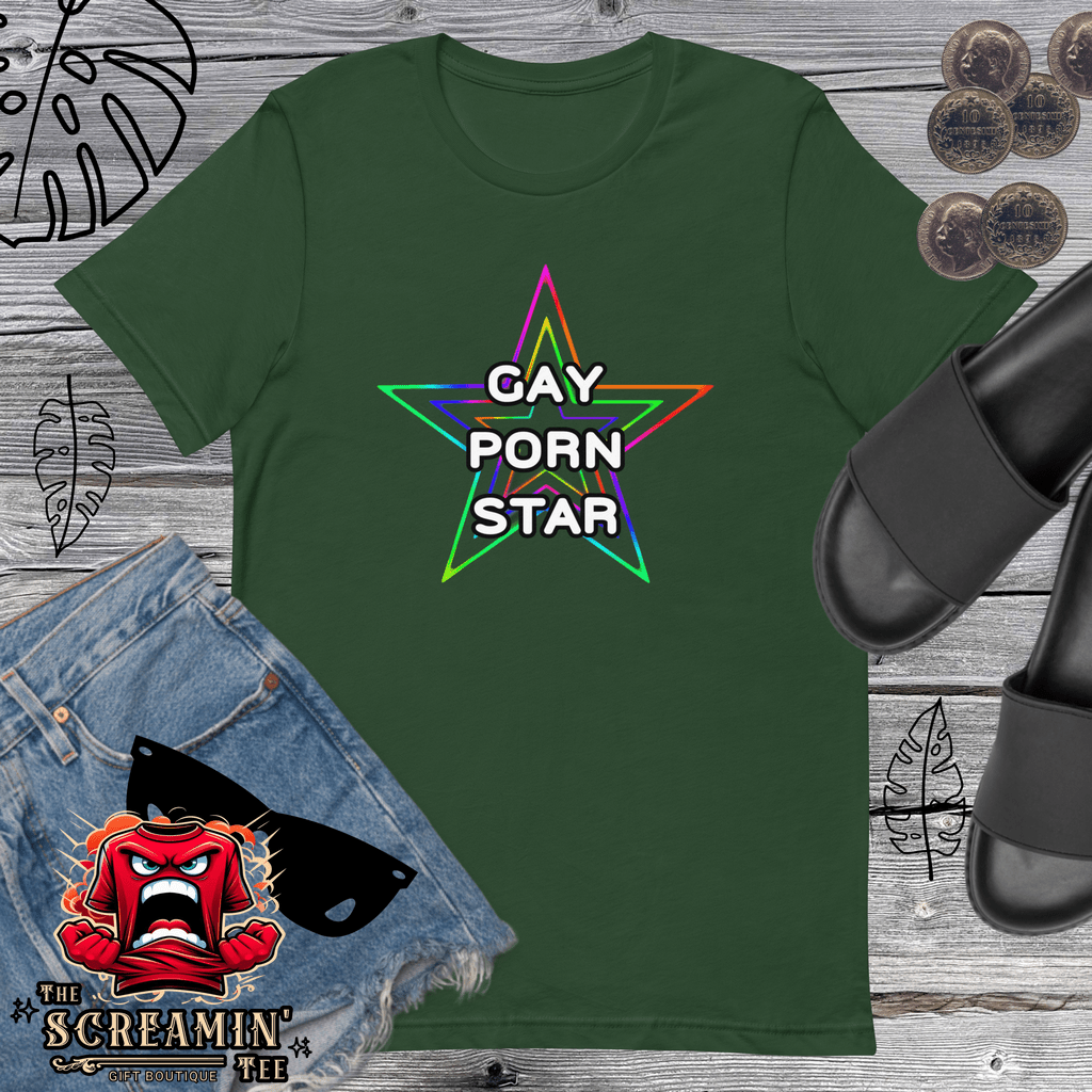 GAY PORN STAR UNISEX TSHIRT - The Screamin' Tee