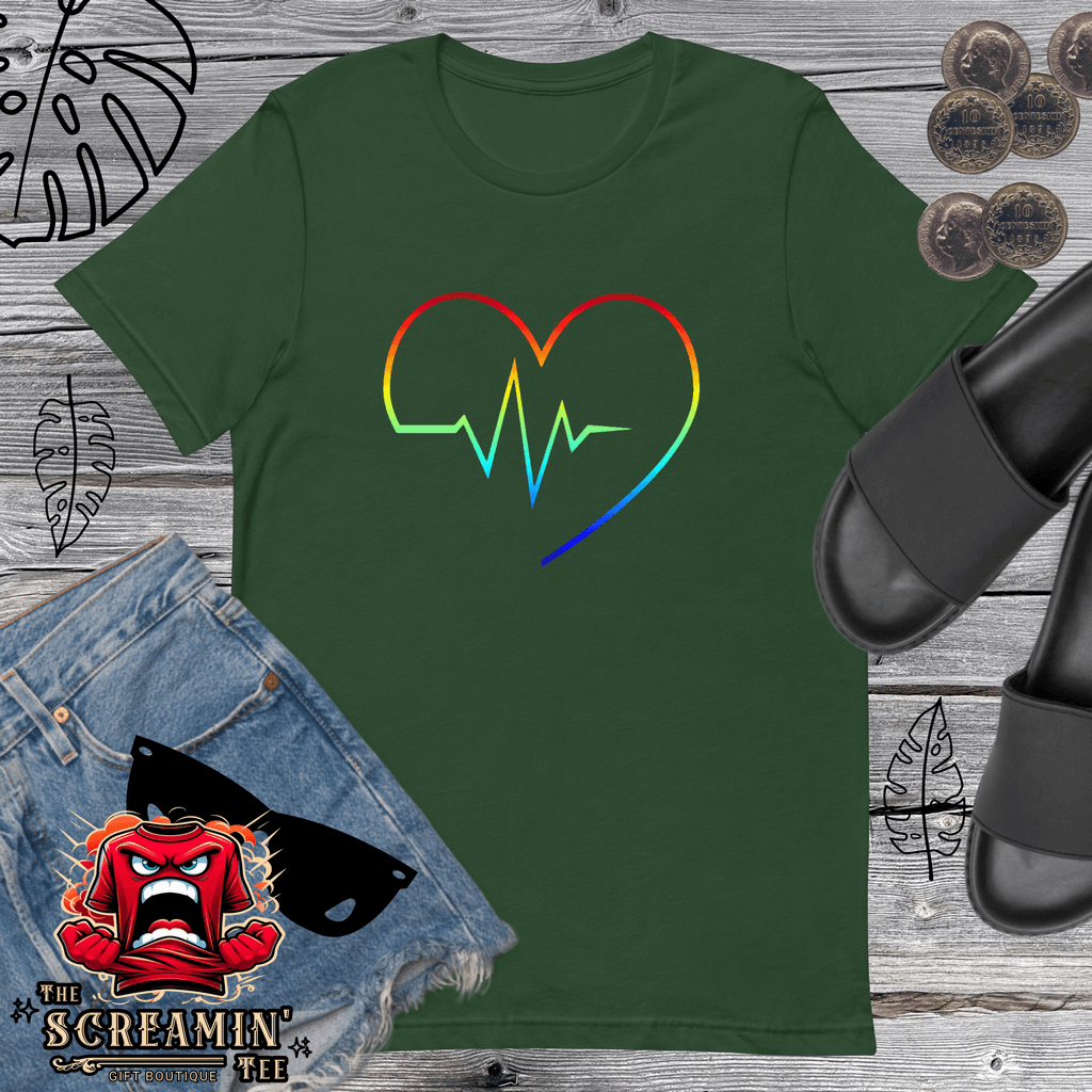 Rainbow Heartbeat T-Shirt