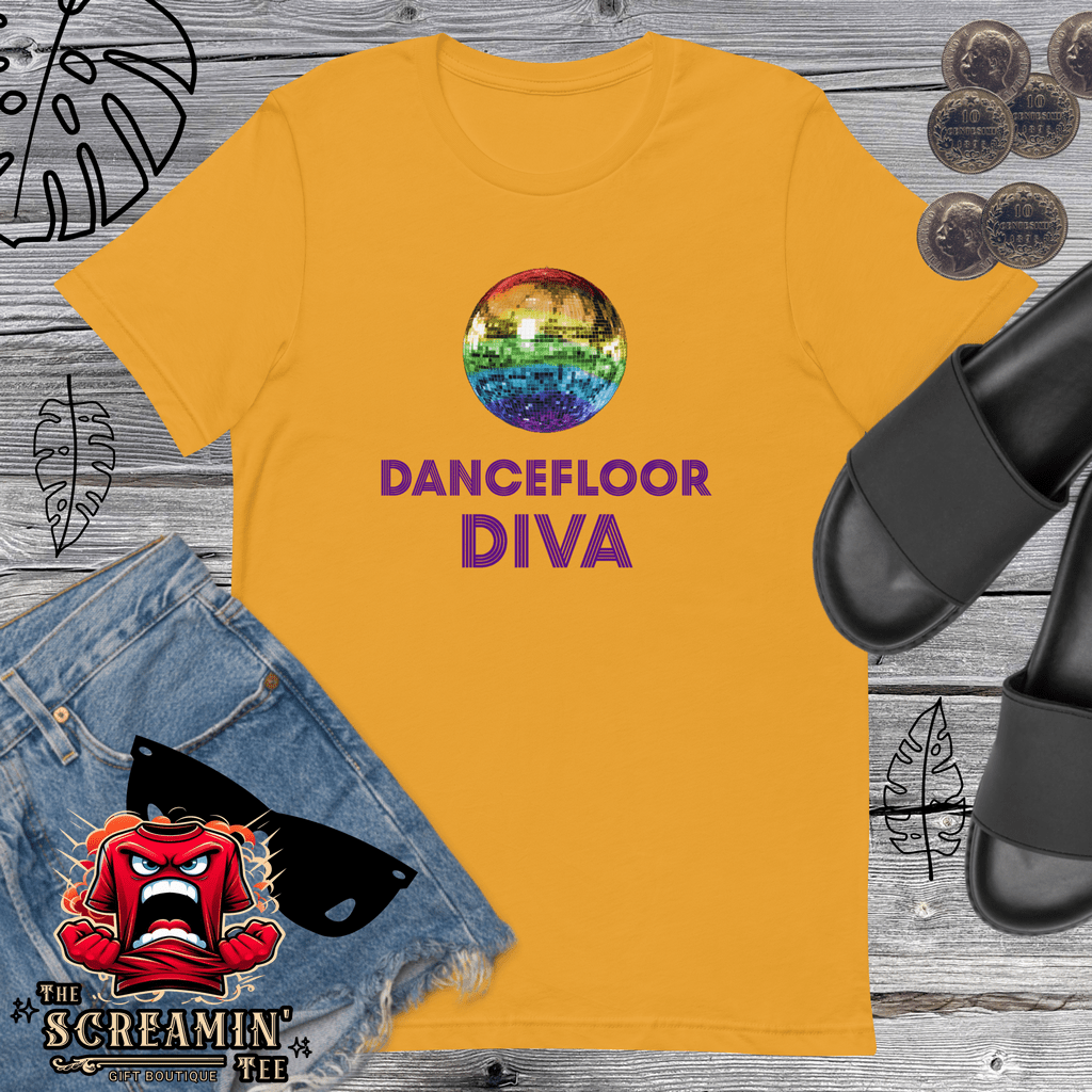 DANCEFLOOR DIVA UNISEX TSHIRT - The Screamin' Tee