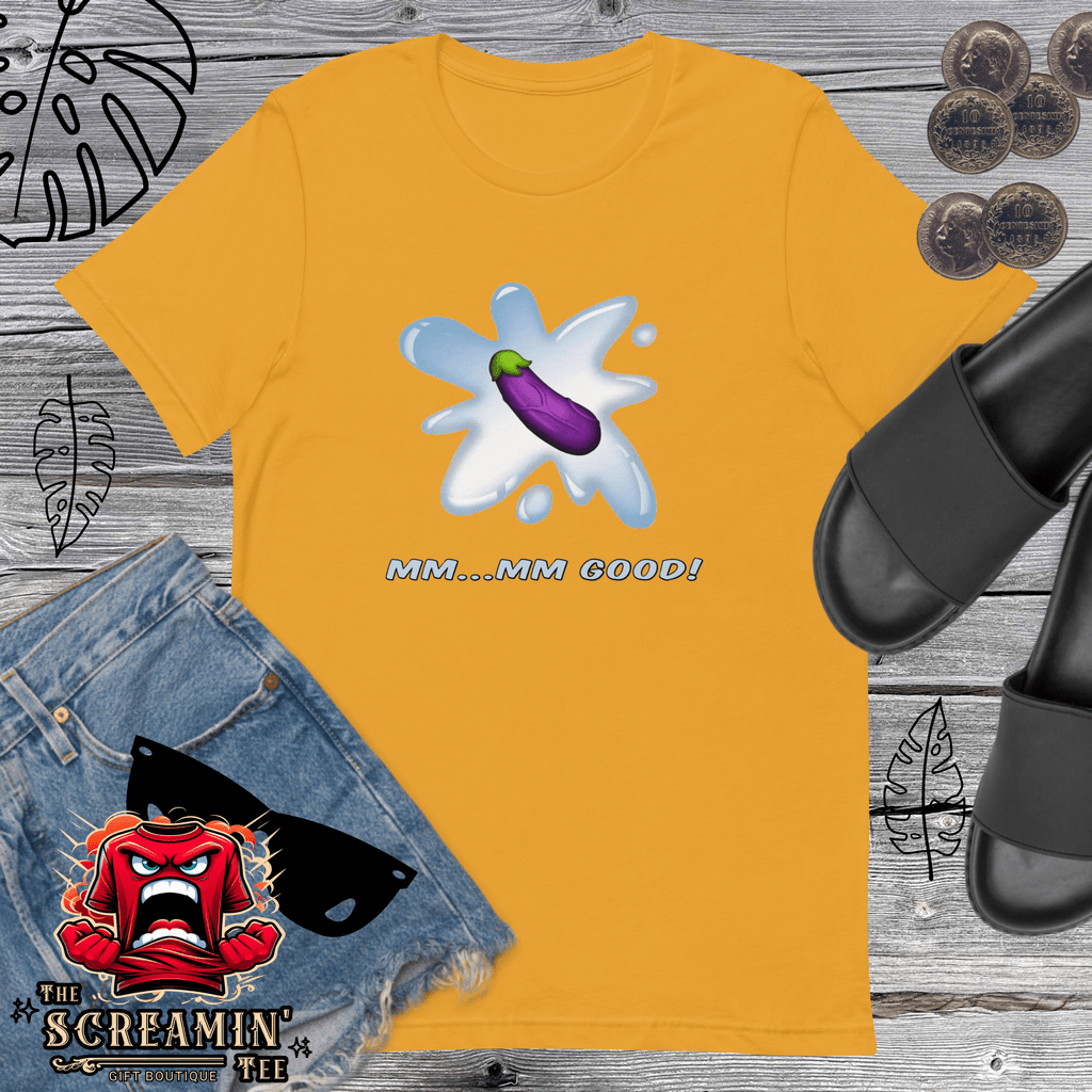 MM-MM-GOOD UNISEX TSHIRT - EGGPLANT - The Screamin' Tee
