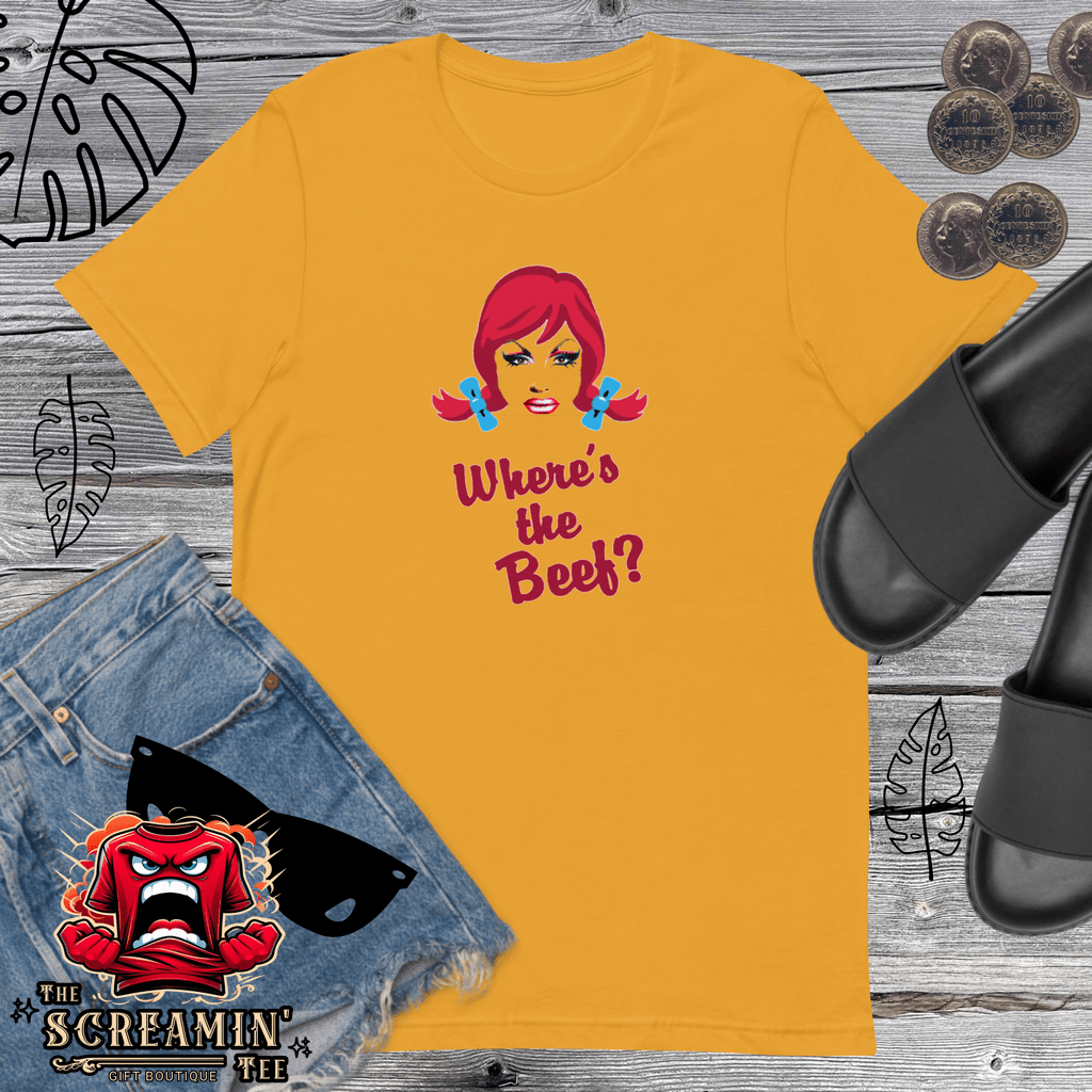 WHERE'S THE BEEF UNISEX TSHIRT - The Screamin' Tee