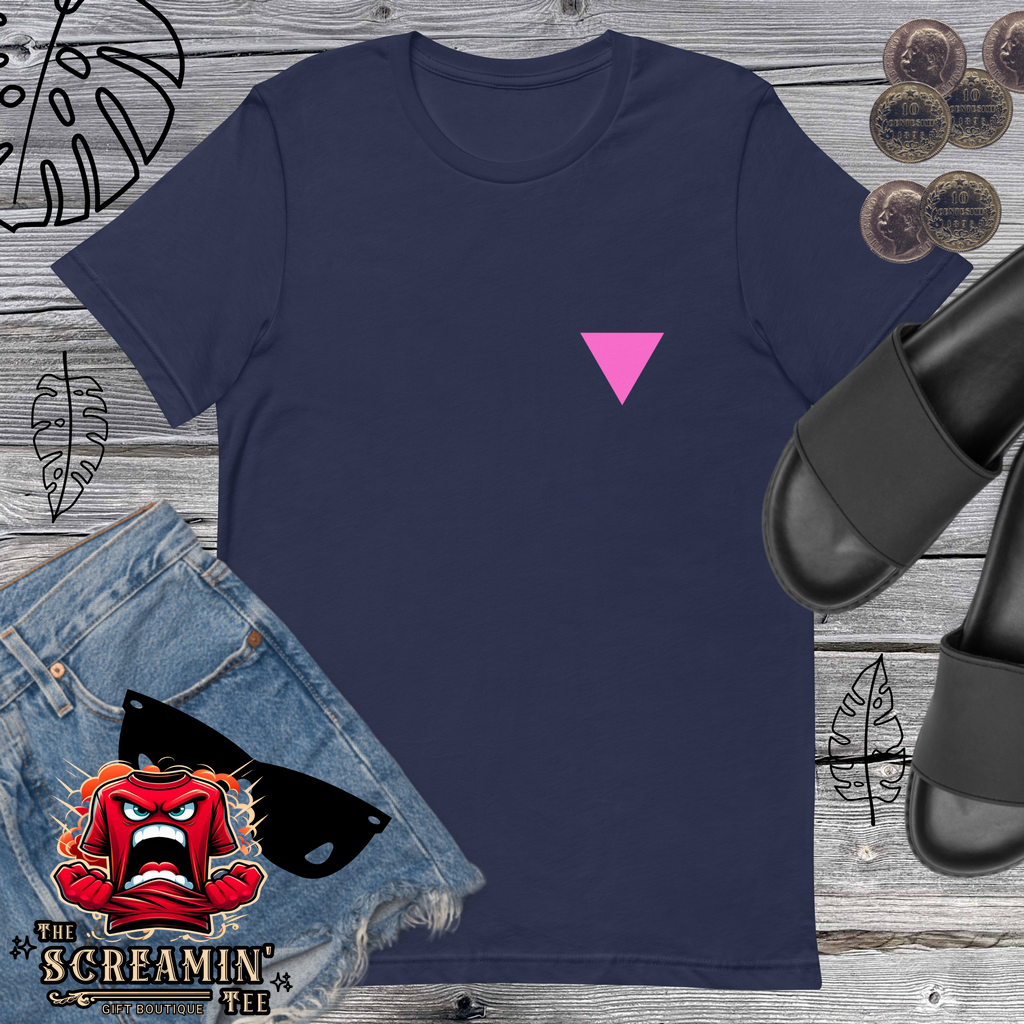 CLOSETS/CLOTHES (PINK TRIANGLE) UNISEX TSHIRT