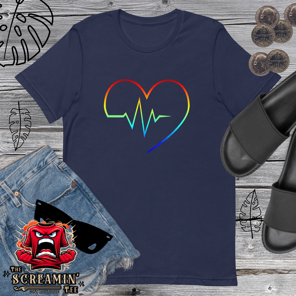 Rainbow Heartbeat T-Shirt