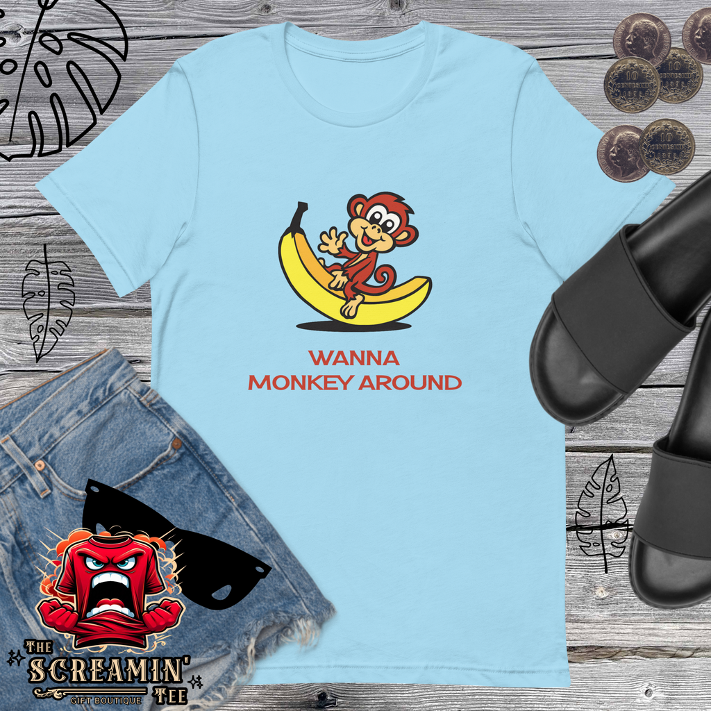 MONKEY AROUND UNISEX TSHIRT - The Screamin' Tee