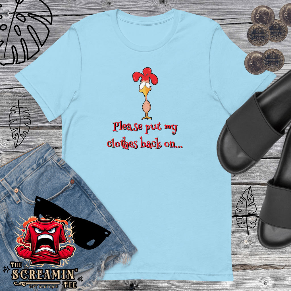 NAKED CHICKEN UNISEX TSHIRT - The Screamin' Tee