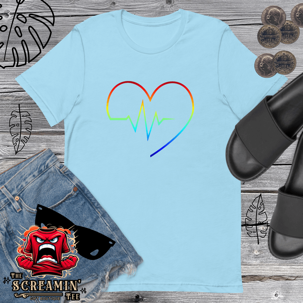 Rainbow Heartbeat T-Shirt