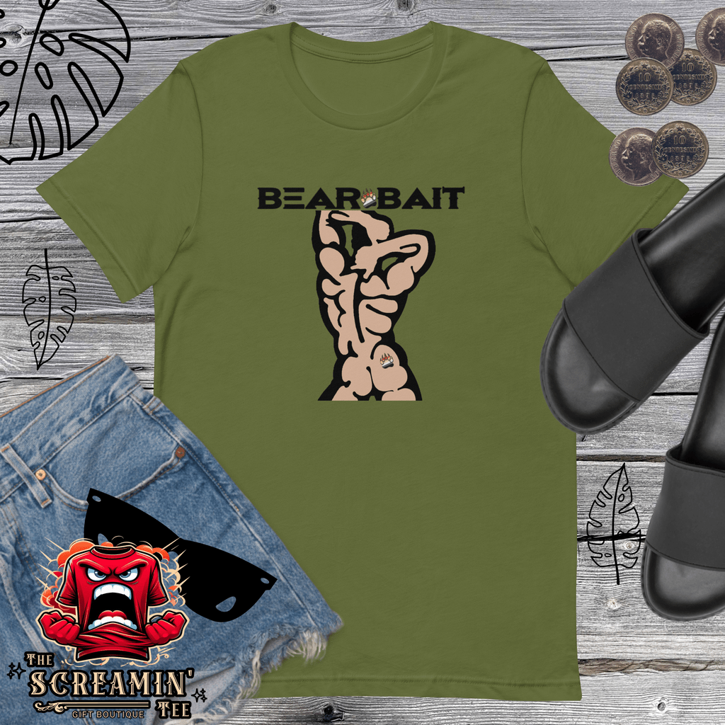 BEAR BAIT UNISEX TSHIRT - LIGHT TONE - The Screamin' Tee