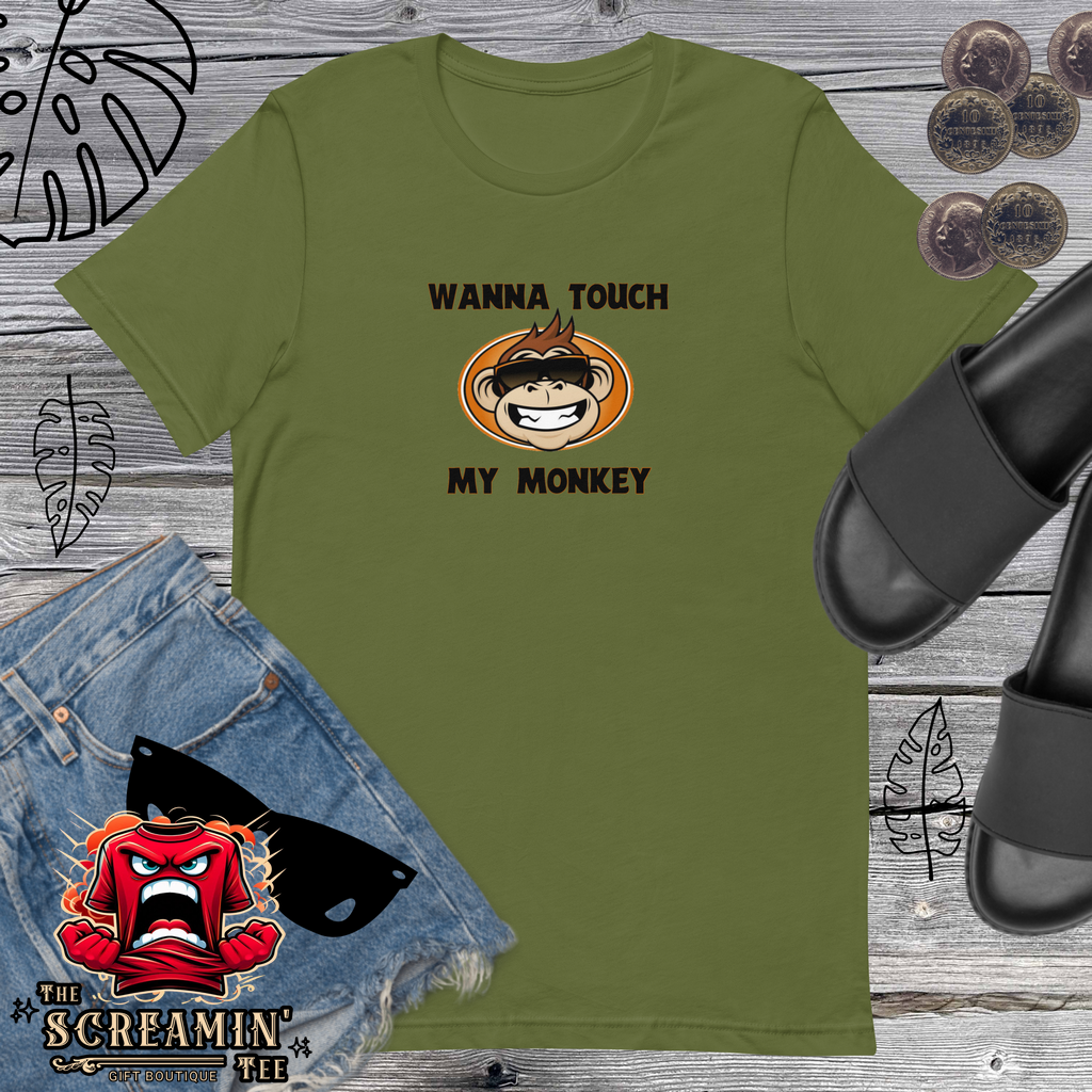 TOUCH MY MONKEY UNISEX TSHIRT