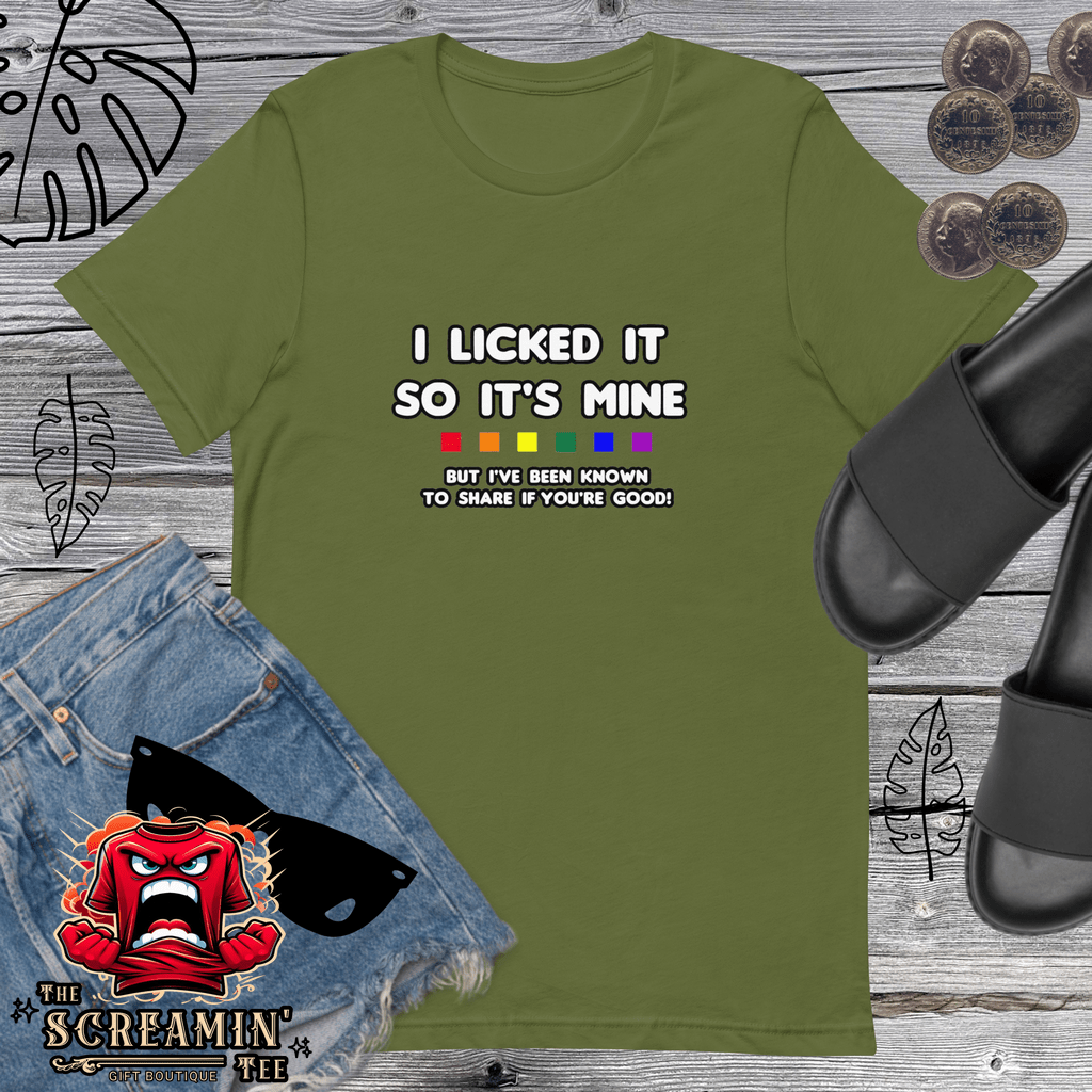 I LICKED IT UNISEX TSHIRT - The Screamin' Tee