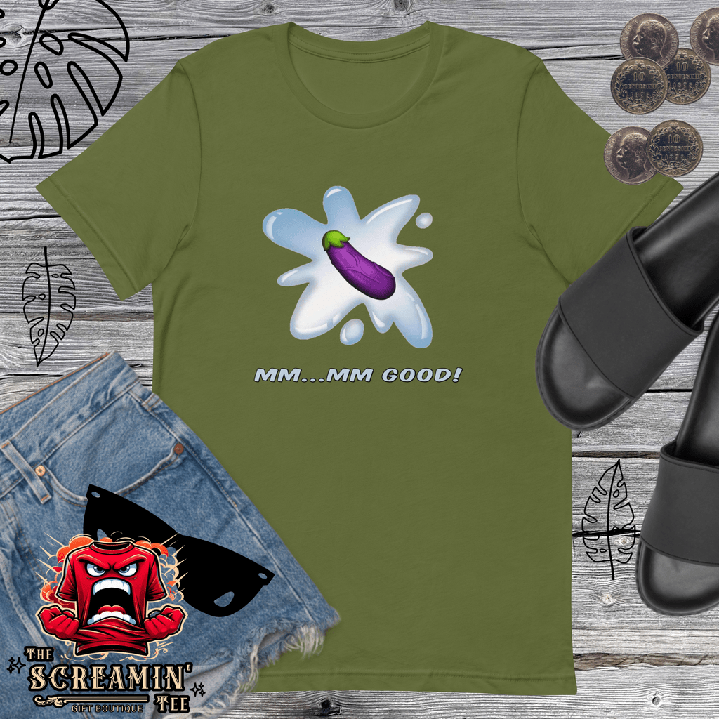 MM-MM-GOOD UNISEX TSHIRT - EGGPLANT - The Screamin' Tee