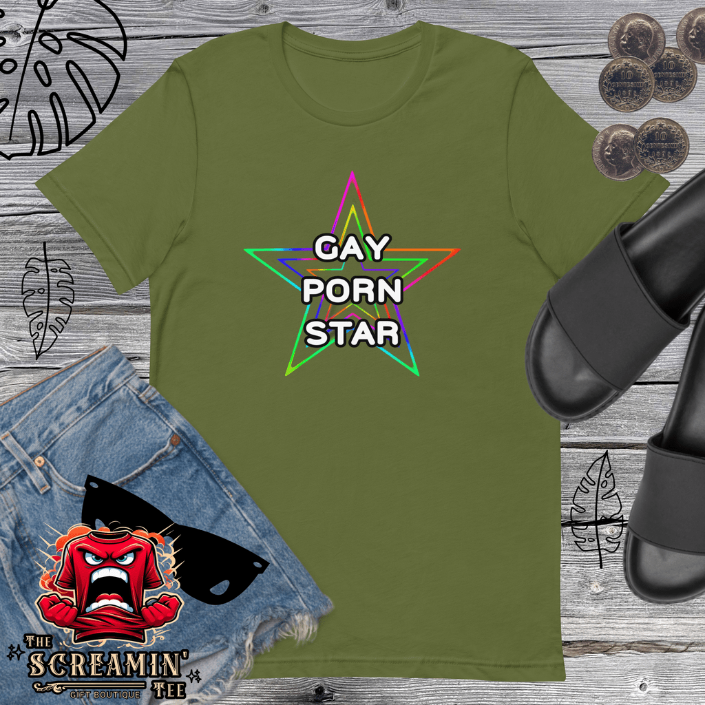 GAY PORN STAR UNISEX TSHIRT - The Screamin' Tee