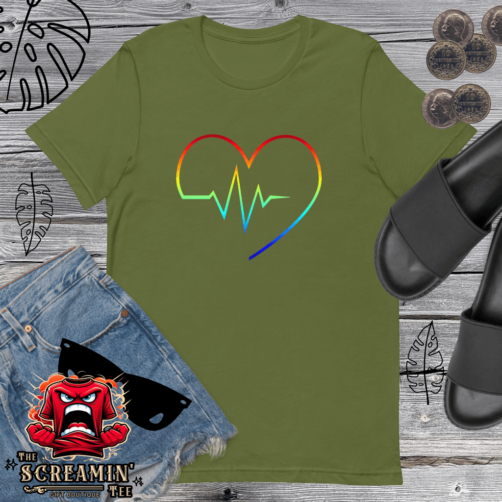 Rainbow Heartbeat T-Shirt