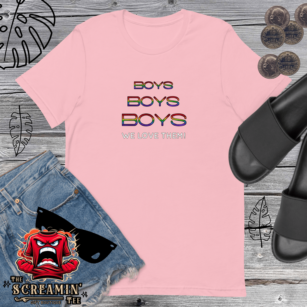 BOYS BOYS BOYS UNISEX TSHIRT - The Screamin' Tee