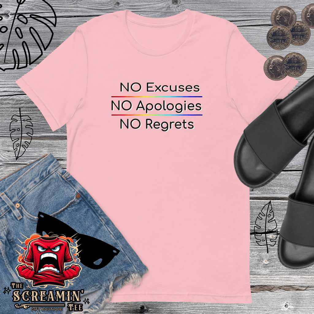 NO REGRETS UNISEX TSHIRT - The Screamin' Tee